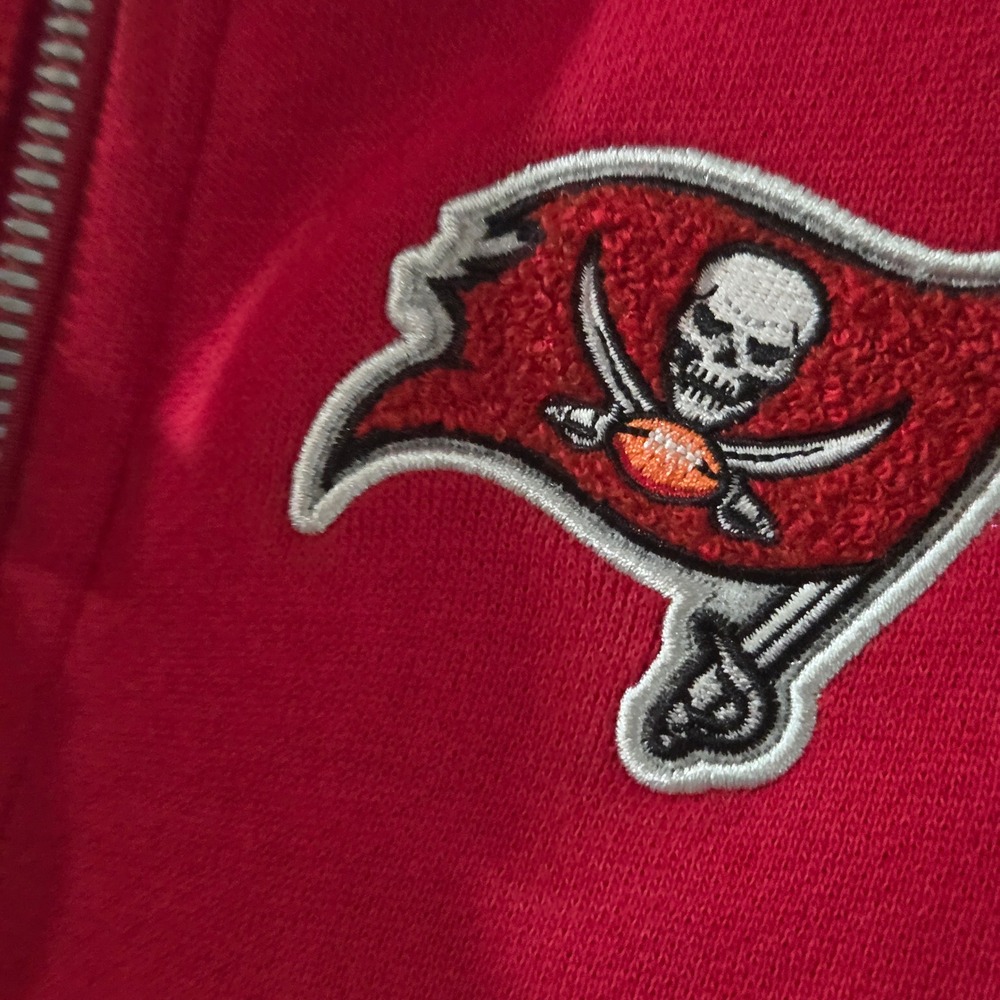 Lululemon NFL Tampa Bay Buccaneers Scuba Oversized Half-Zip Hoodie Crimson M/L - Picture 10 of 14